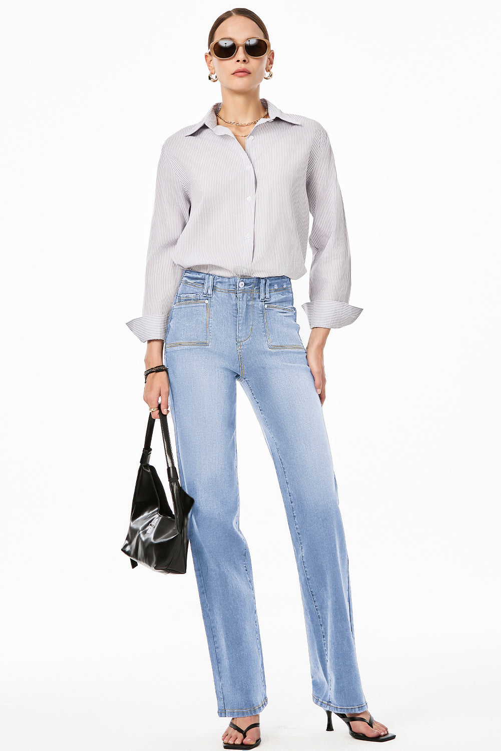 Beau Blue Cropped Jeans