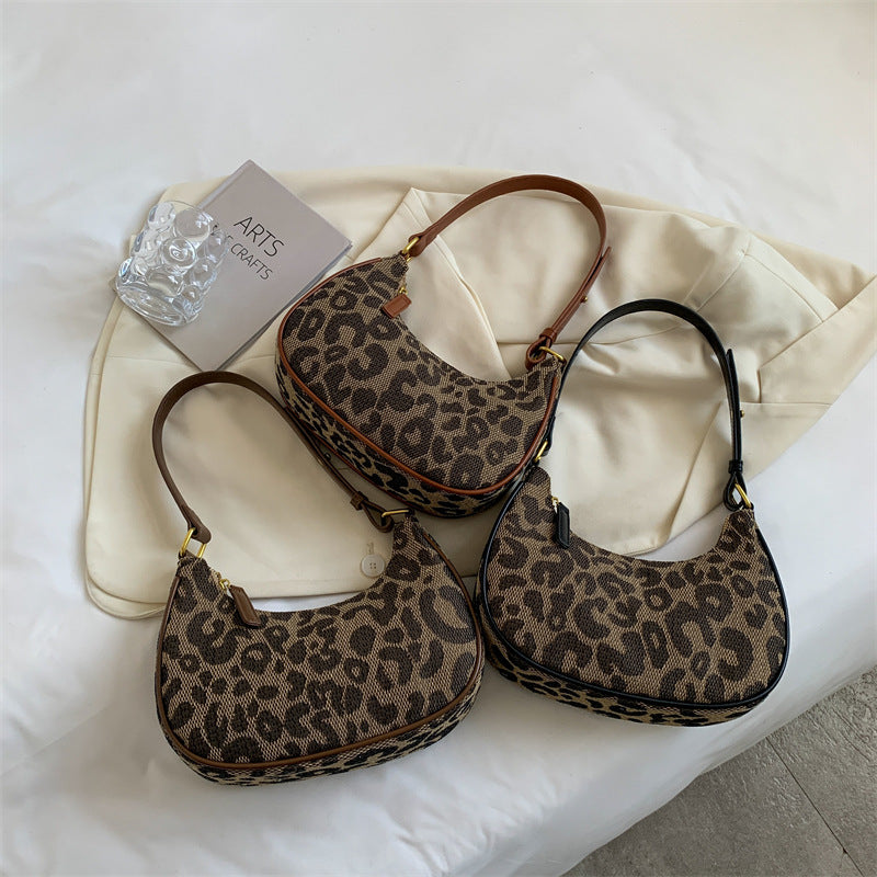 Leopard Print Small Shoulder Bag