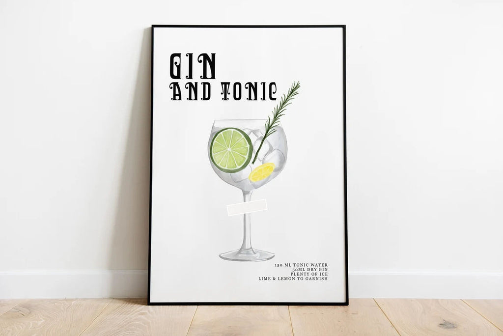 Drink Recipe Canvas Print