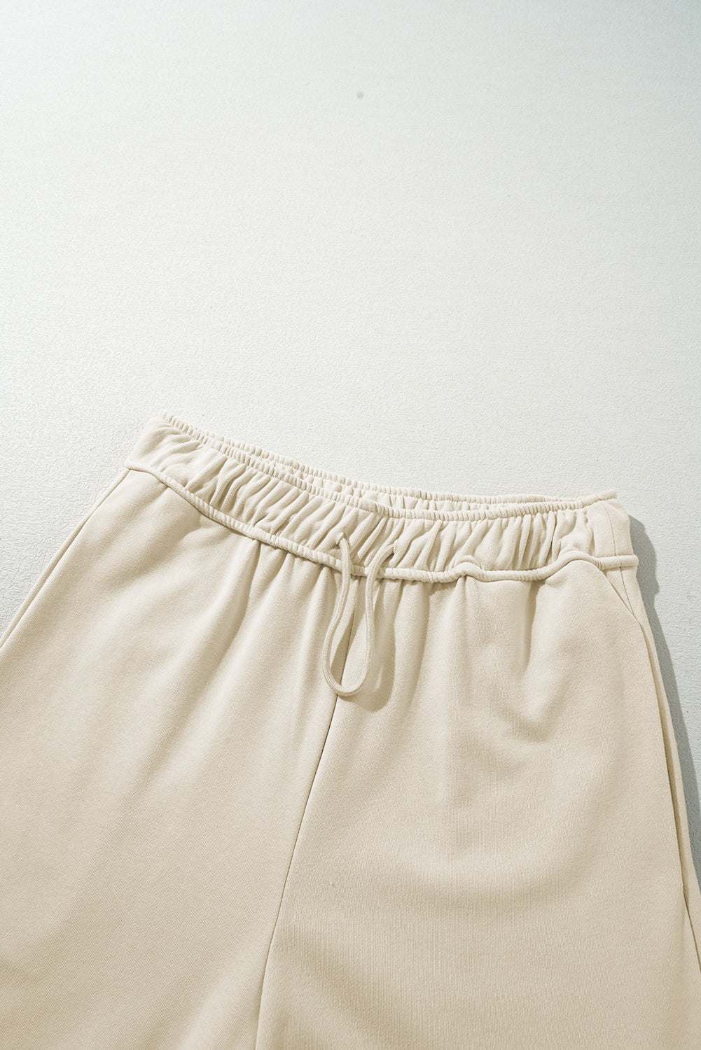 Apricot Drawstring Casual Pants