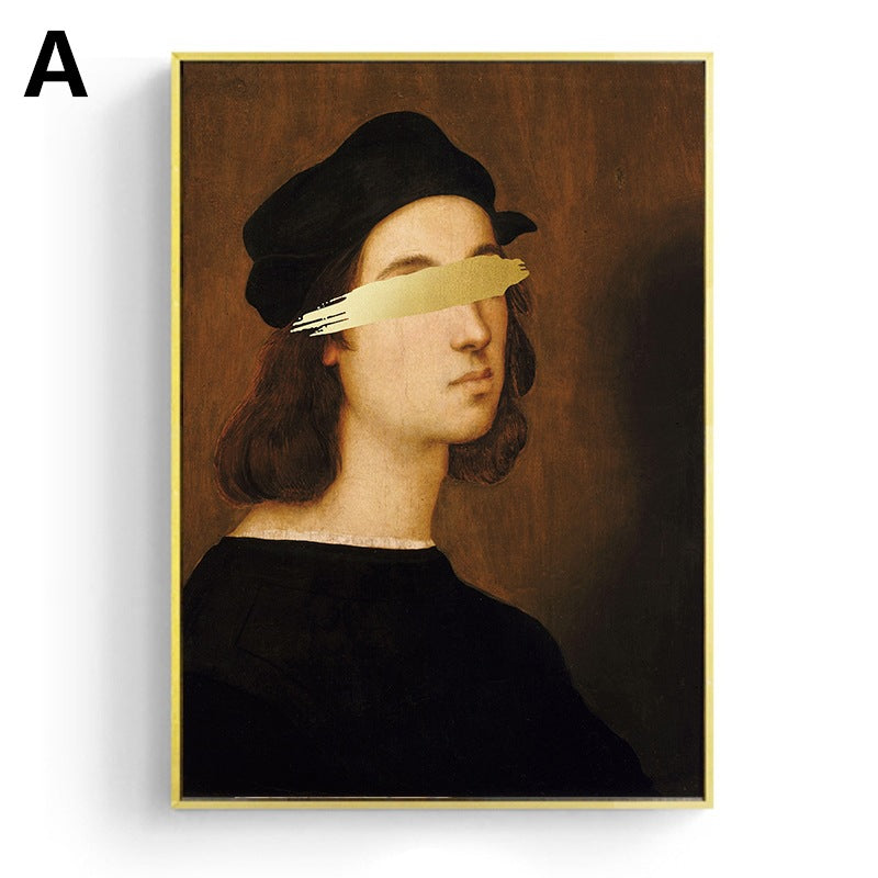 Remixed World-Famous Painting Frameless Canvas