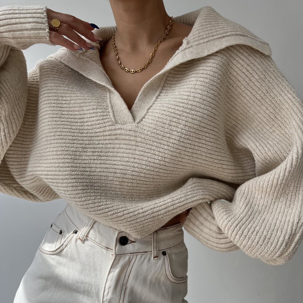 Knitted Pullover Sweater
