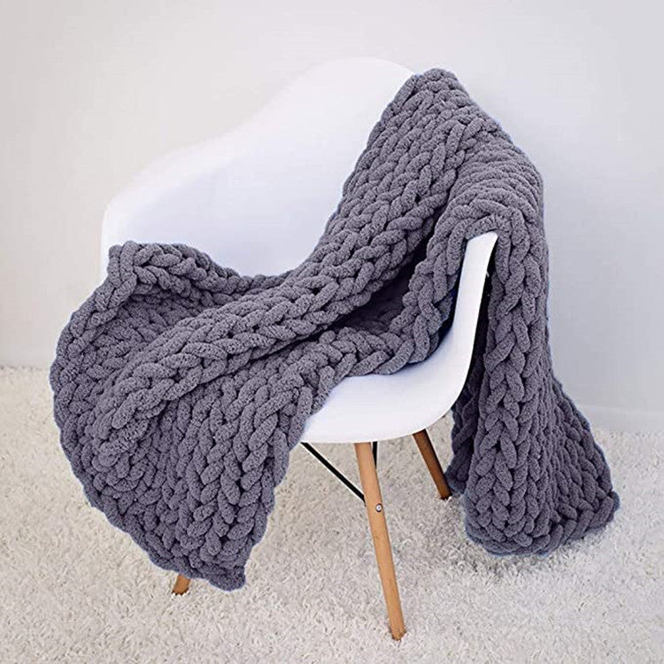 Handmade Plush Threaded Blanket