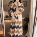 Printed Plush Bathrobe