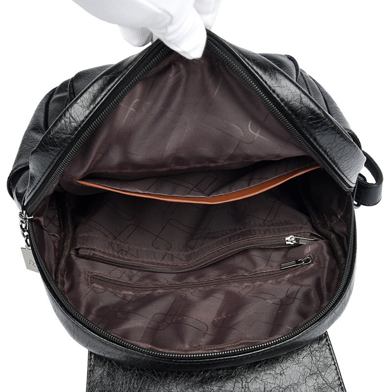 Casual Leather Backpack