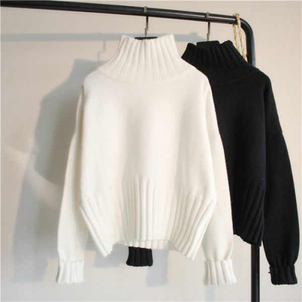 Western Style Loose Turtle Neck
