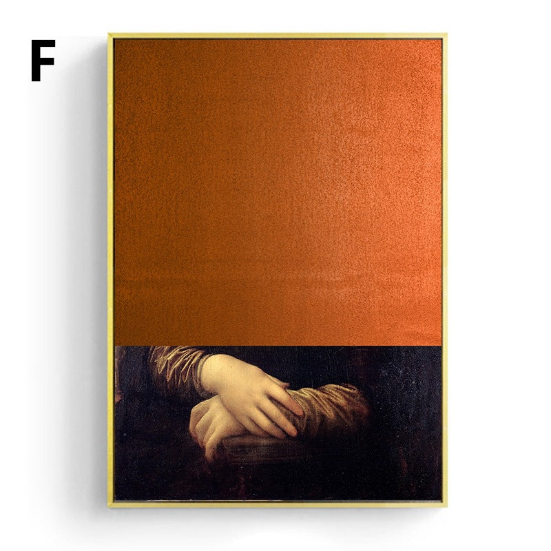 Remixed World-Famous Painting Frameless Canvas