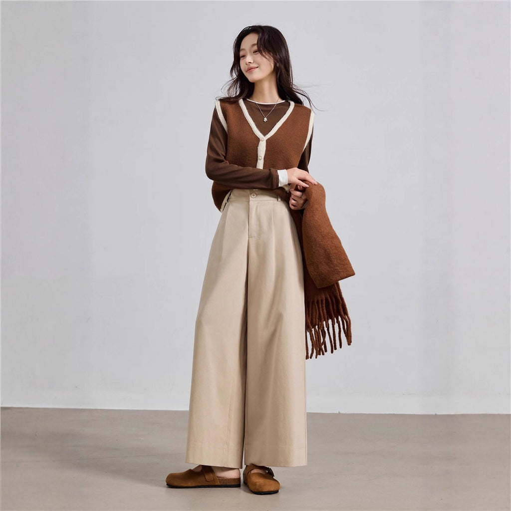 Wide Leg Casual Pant