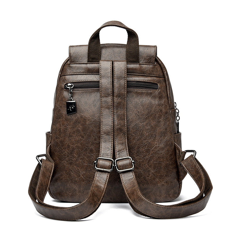 Casual Leather Backpack