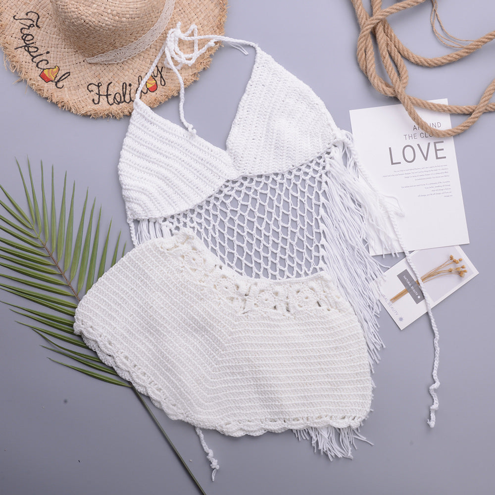 Crochet Tassel 2pc Cover Up Set