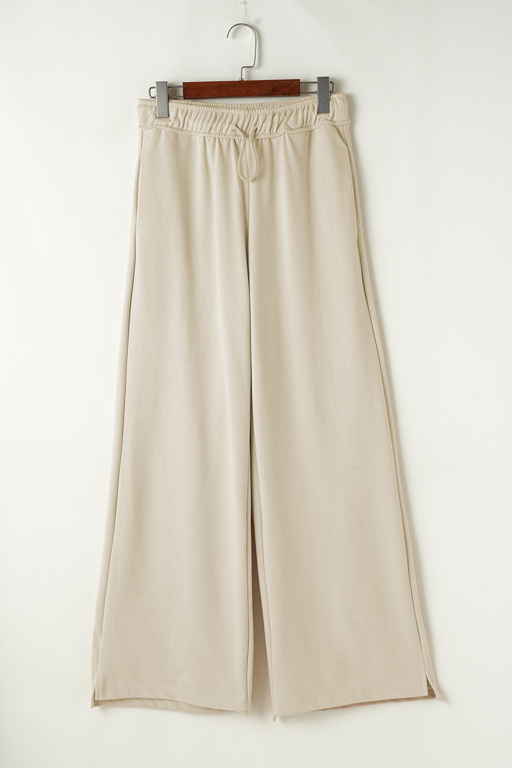 Apricot Drawstring Casual Pants