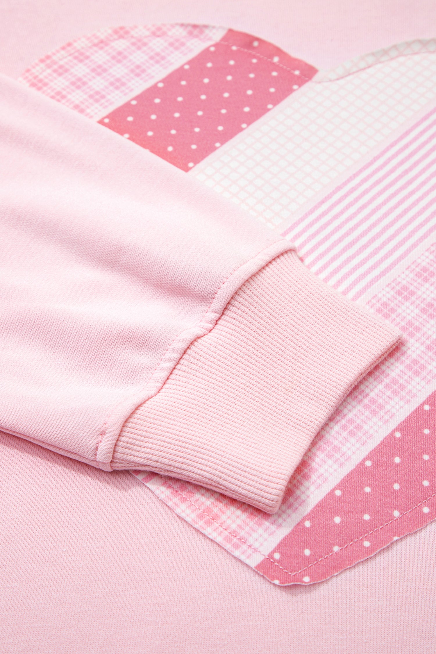 Sweetheart Patchwork Valentine Sweatshirt