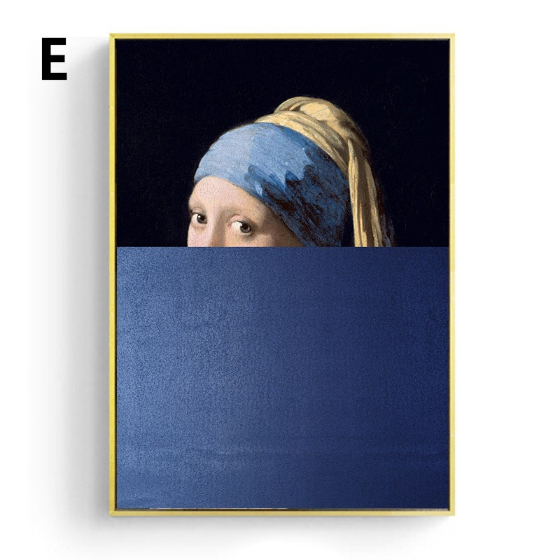 Remixed World-Famous Painting Frameless Canvas