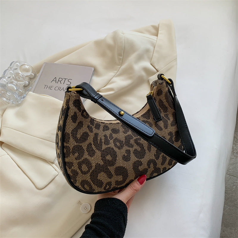 Leopard Print Small Shoulder Bag