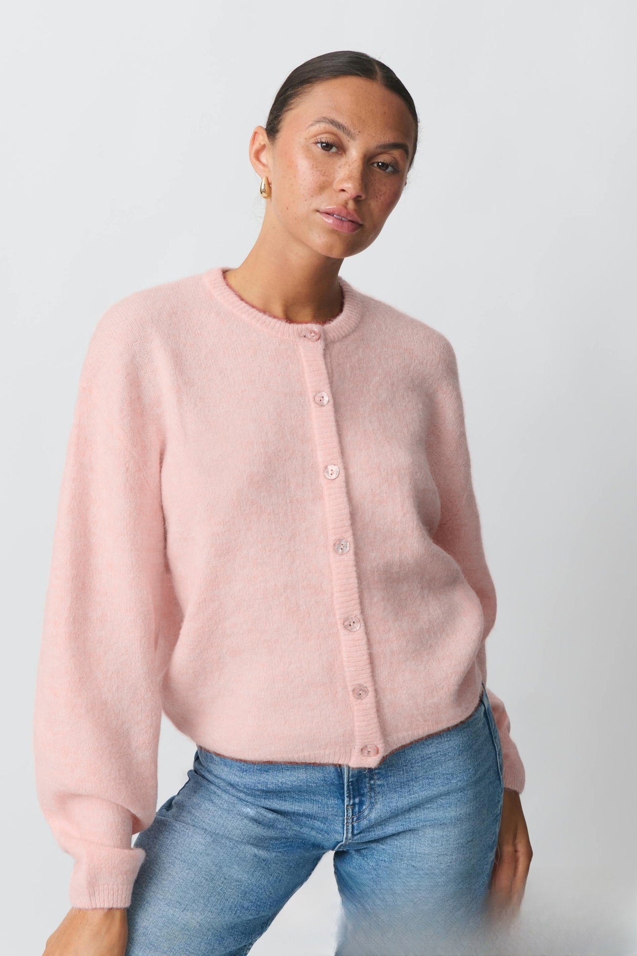 Classic Soft Button Up Sweater