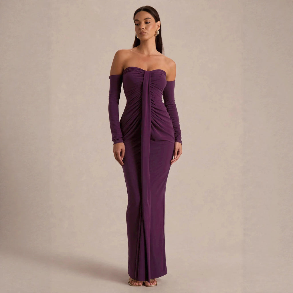 Balandra Strapless Pleated Dress