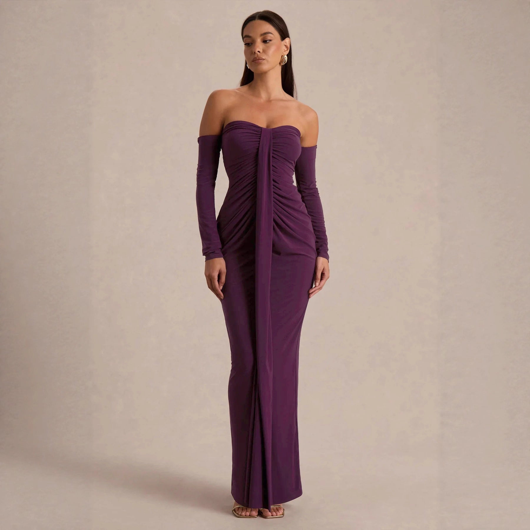 Balandra Strapless Pleated Dress