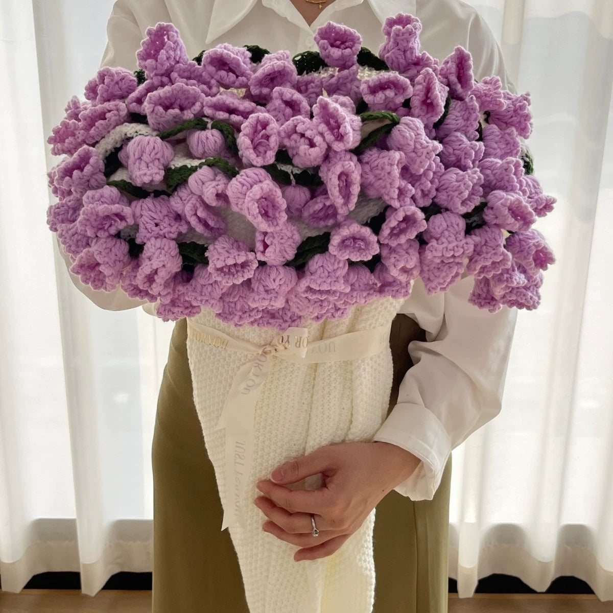 Handmade Rose Bouquet Blanket