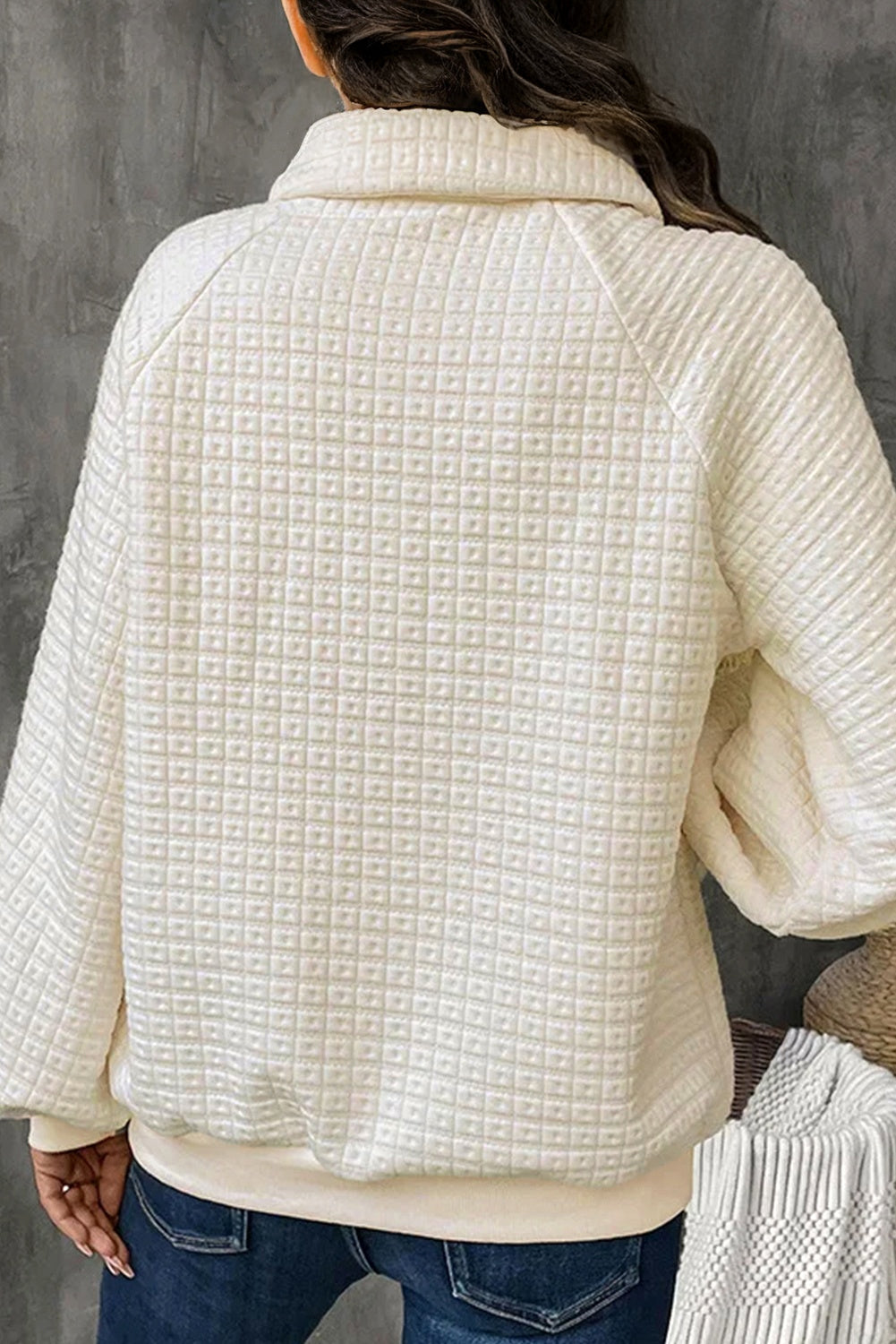 Textured Collared Sweater