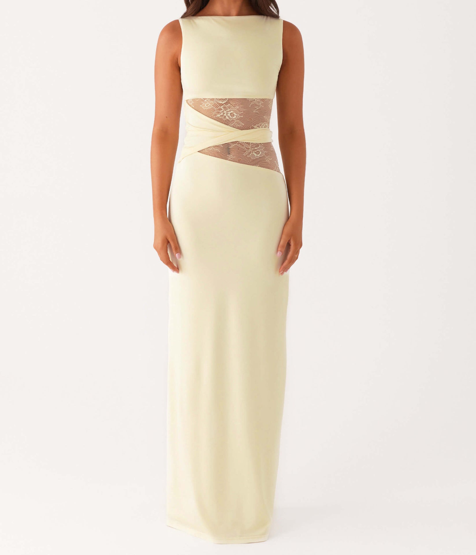 Merlot Slim Fit Lace Dress