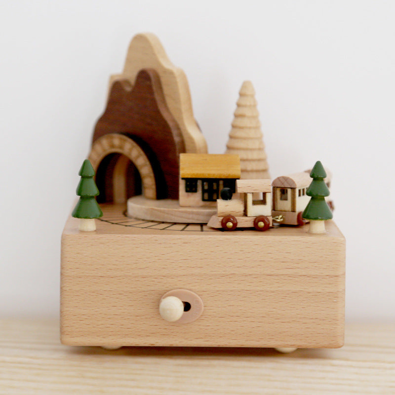 Children's Room Decor Wooden Music Box