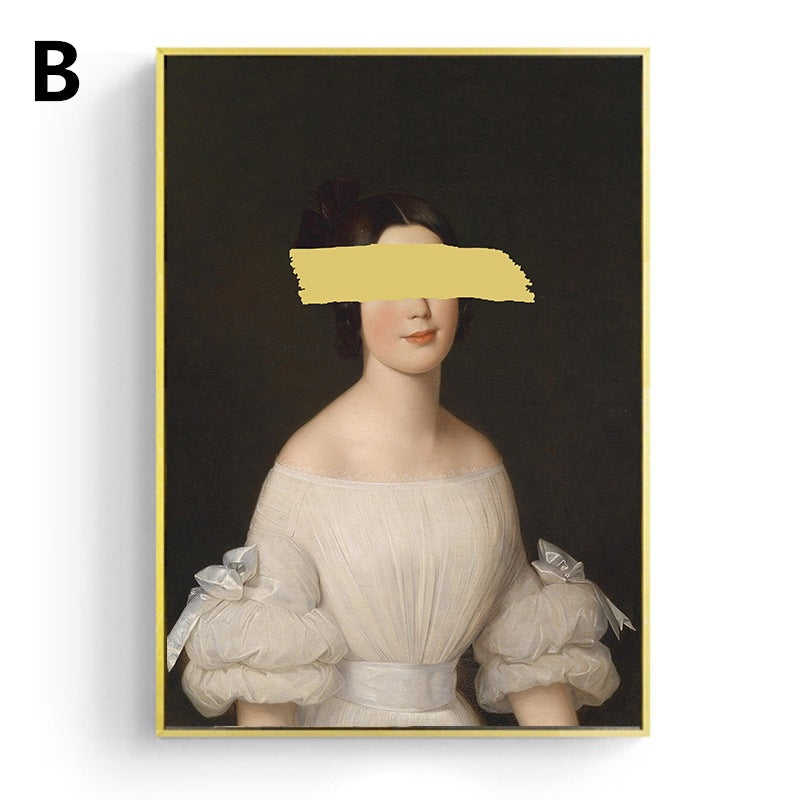 Remixed World-Famous Painting Frameless Canvas