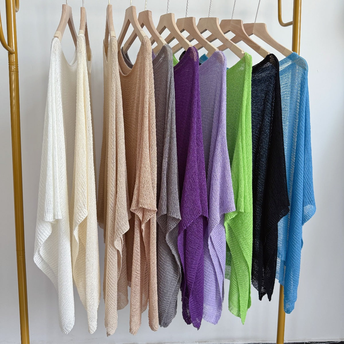 Syros Off Shoulder Knitted Shawl