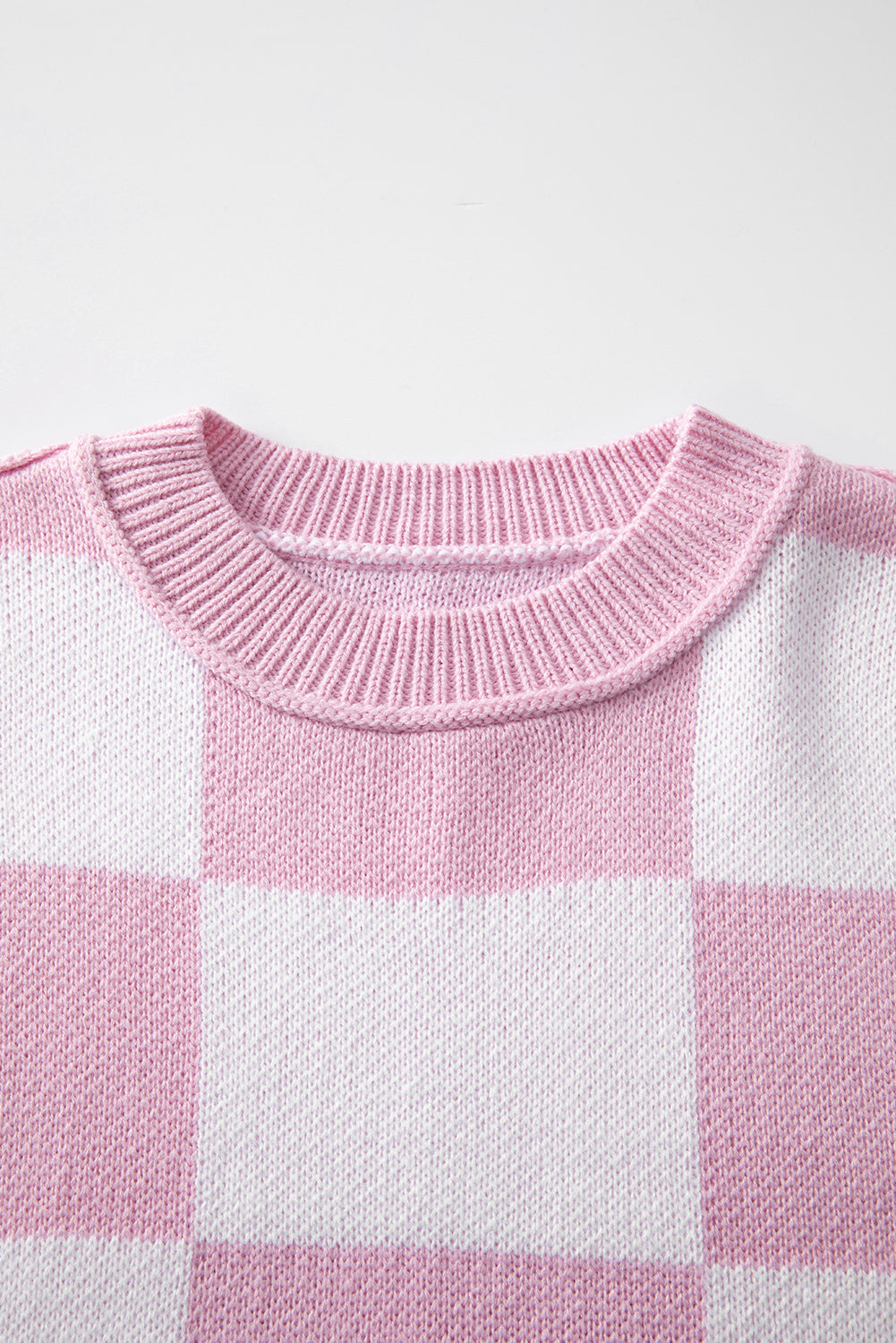 Pink Checker Sweater
