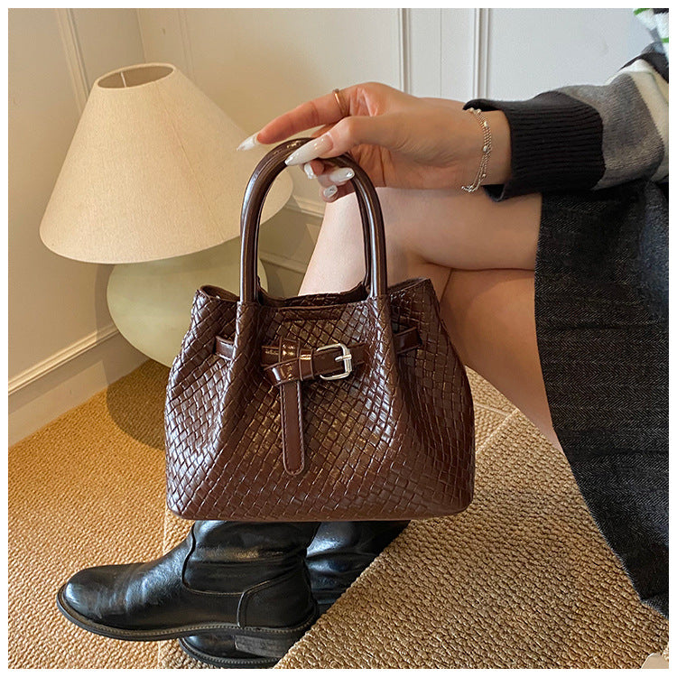 Buckle Messenger Handbag