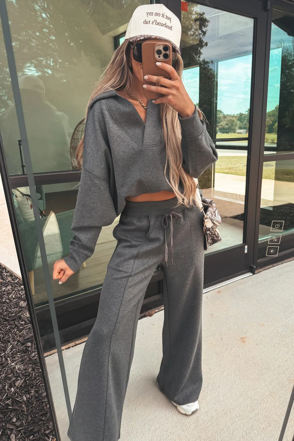 Charcoal Pullover Sweatpant Set