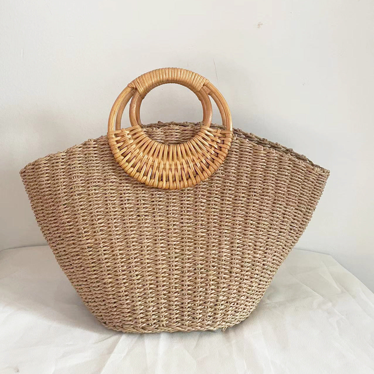 Sifnos Straw Beach Handbag