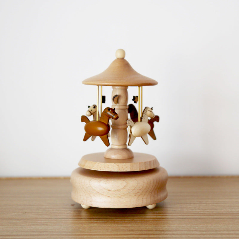 Children's Room Decor Wooden Music Box