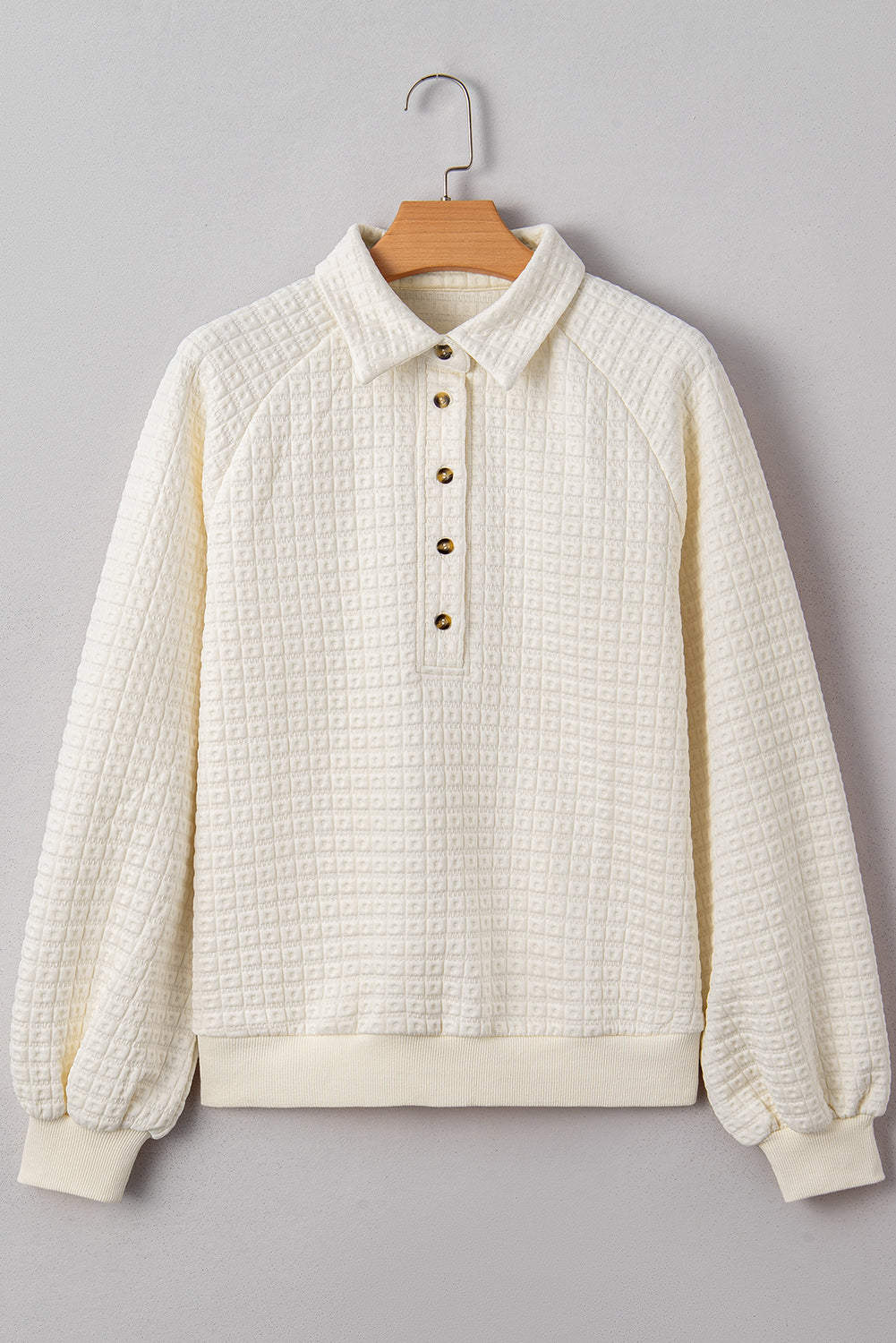 Textured Collared Sweater
