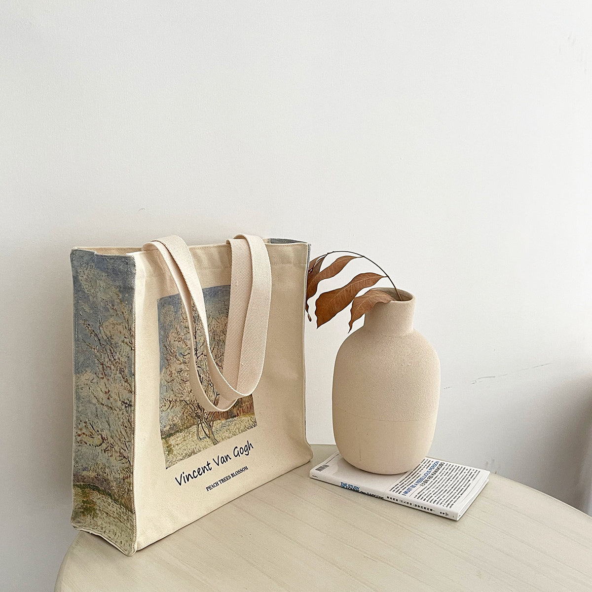 Printed Classic Art Canvas Tote Bag