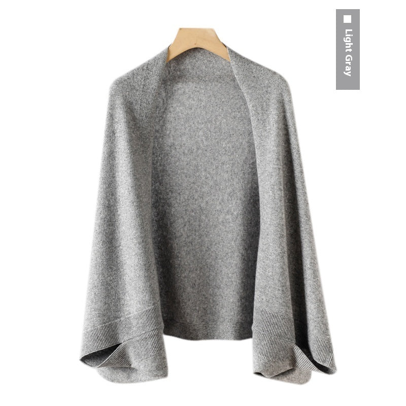 Dual Purpose Knitted Shawl Scarf