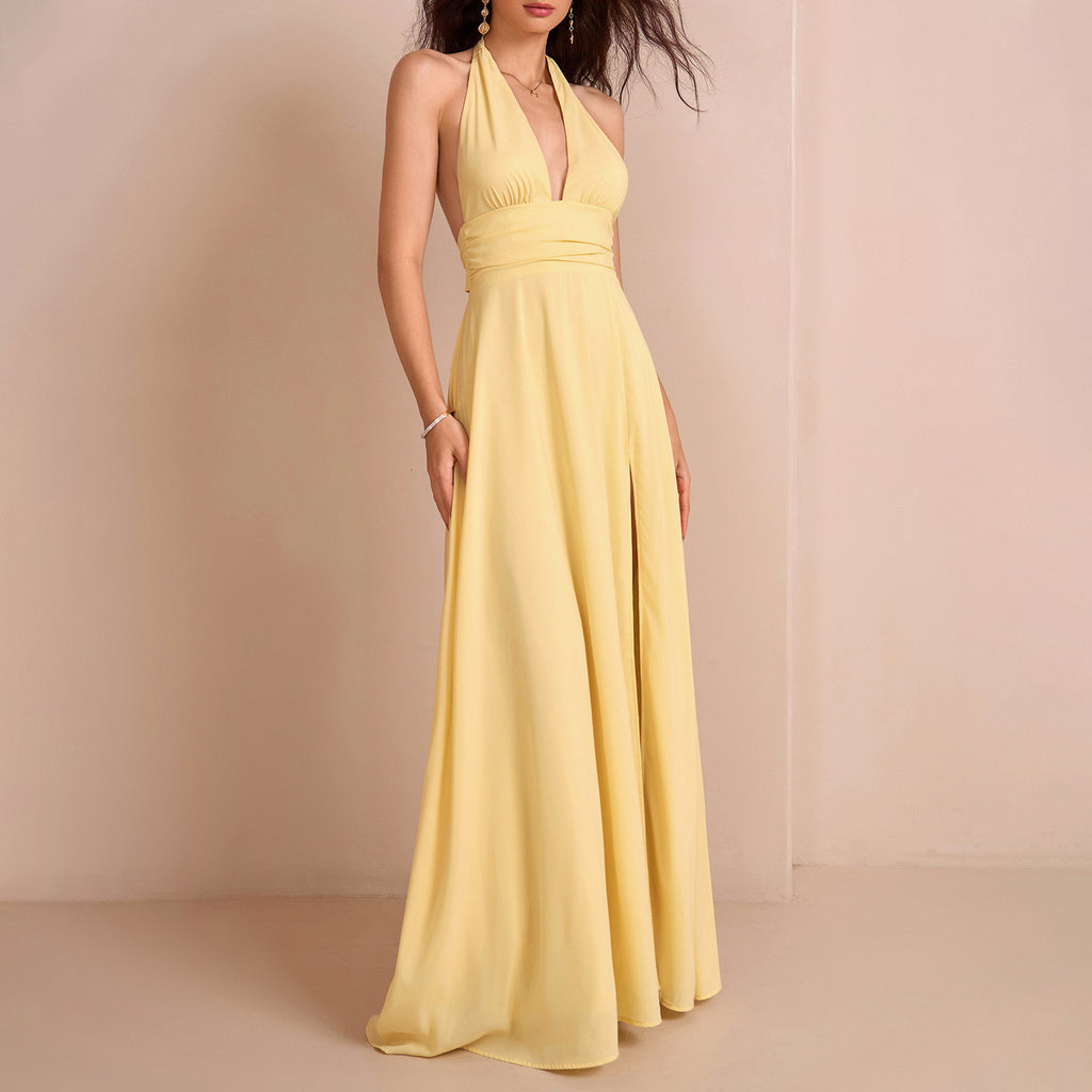 Chloe Halter Maxi Dress