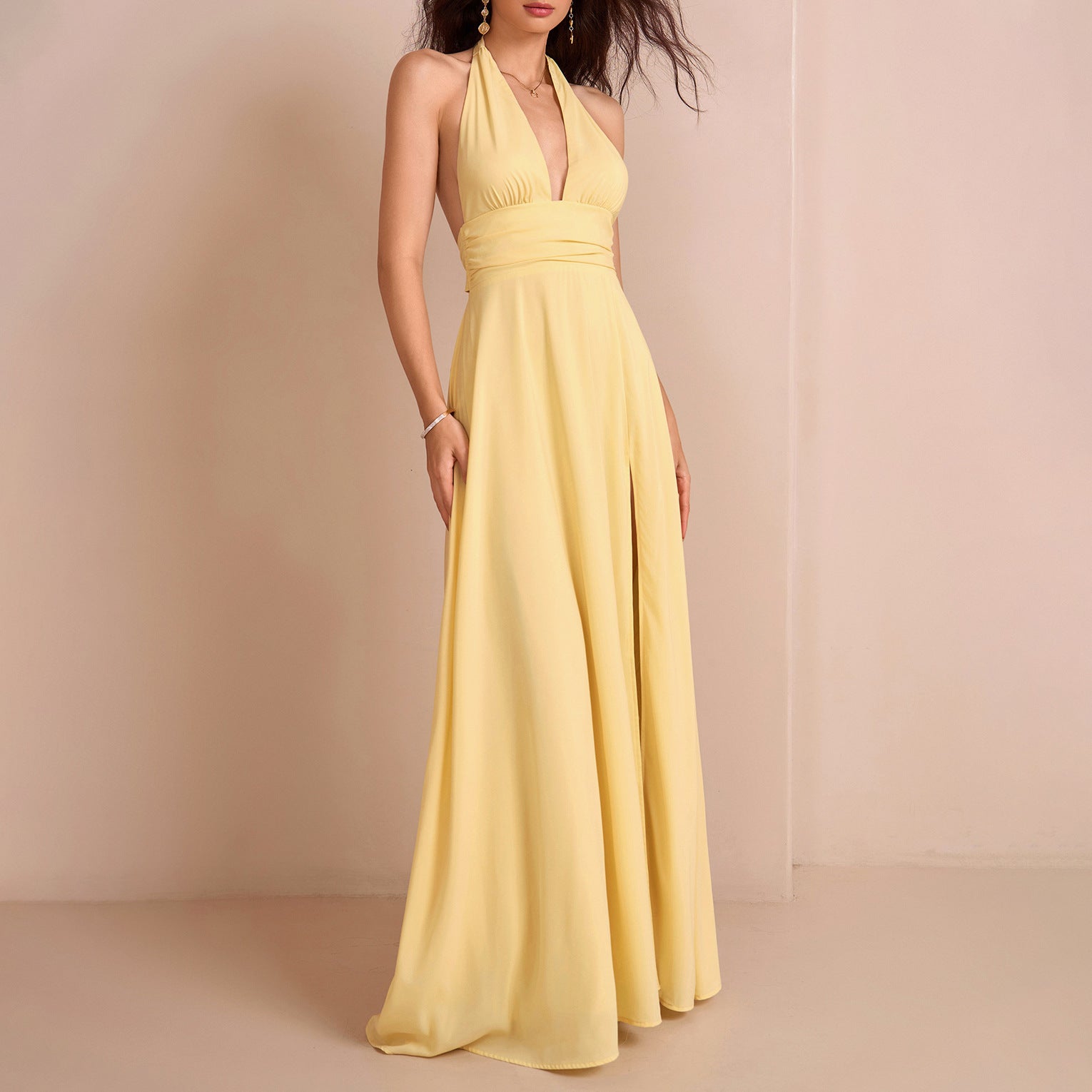 Chloe Halter Maxi Dress