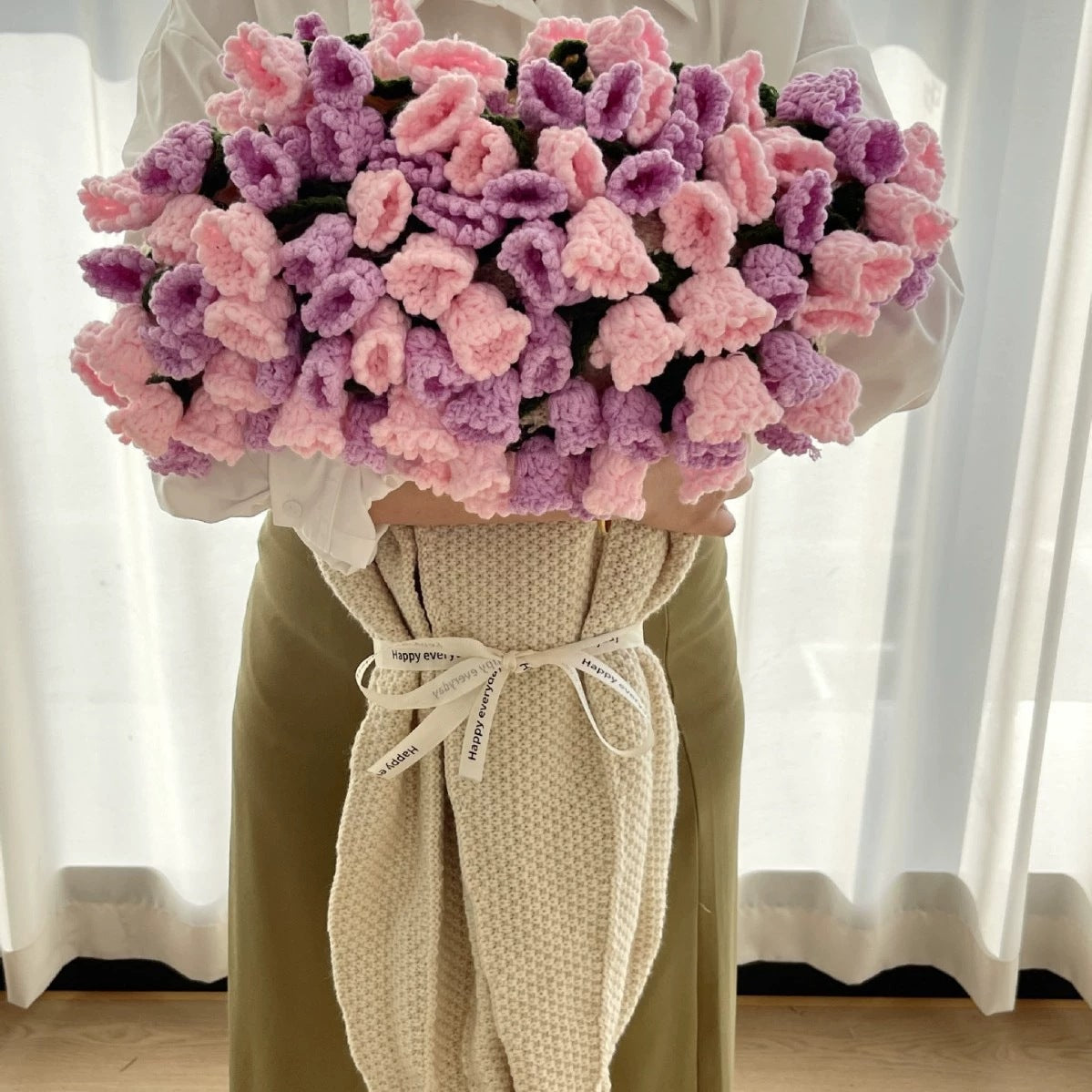 Handmade Rose Bouquet Blanket