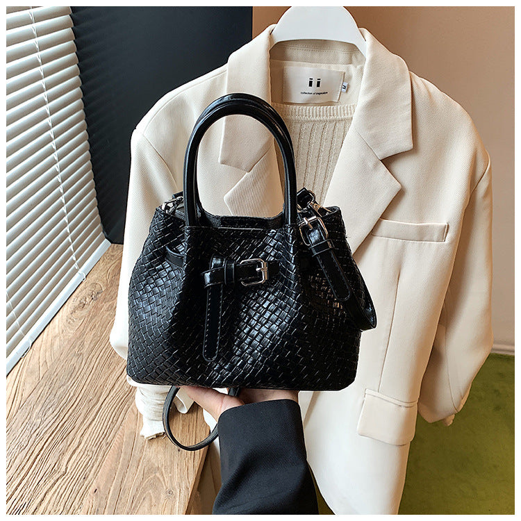 Buckle Messenger Handbag