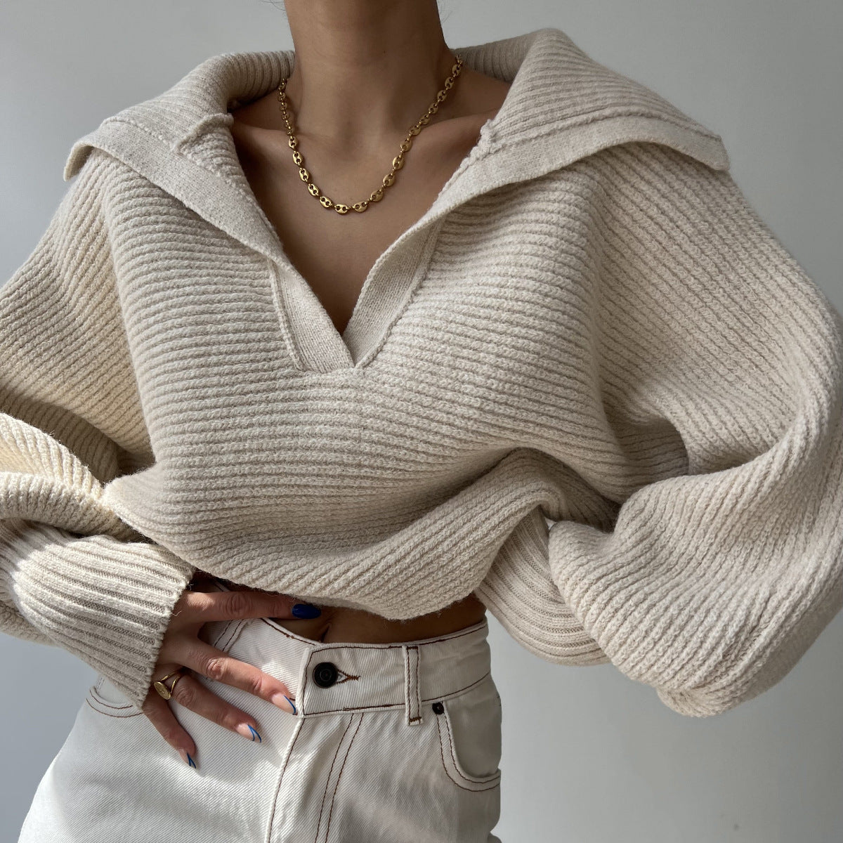 Knitted Pullover Sweater