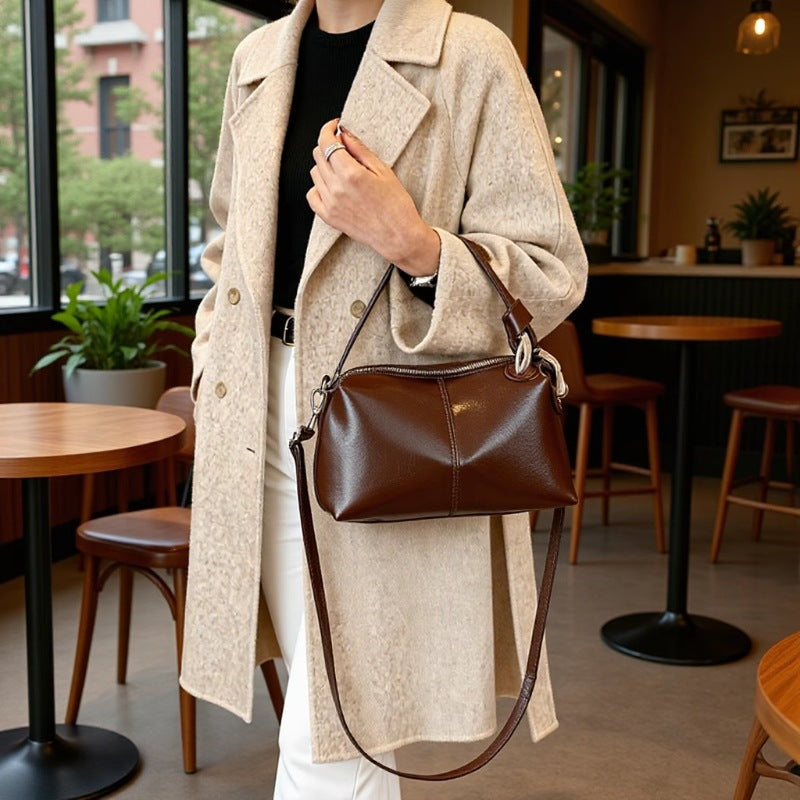 Solid Color Lightweight Shoulder Bag