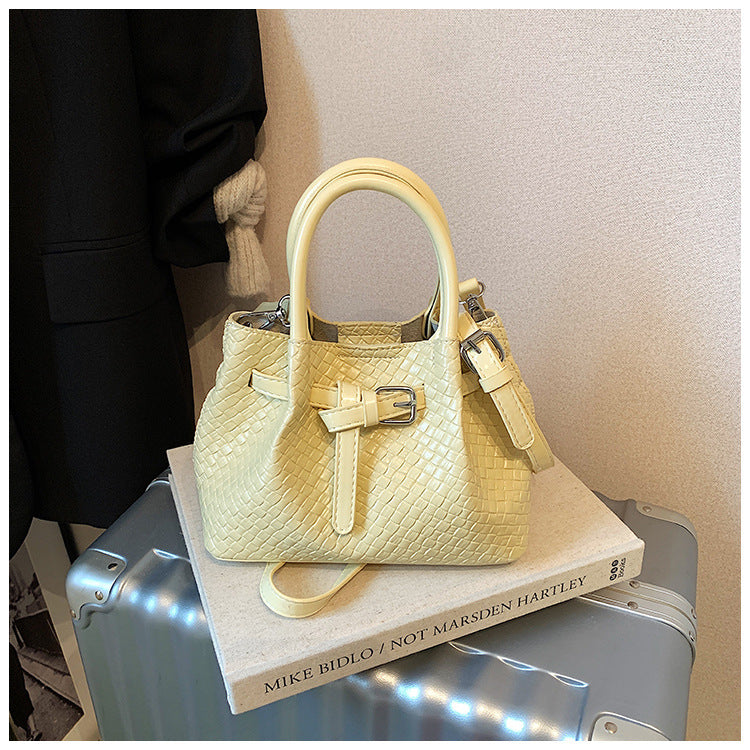 Buckle Messenger Handbag