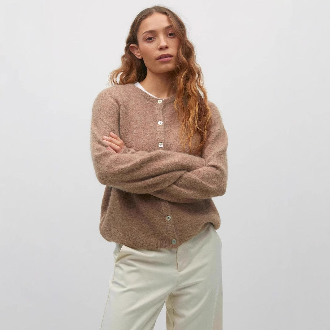 Classic Soft Button Up Sweater