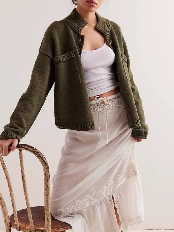 Knit Button Up Cardigan