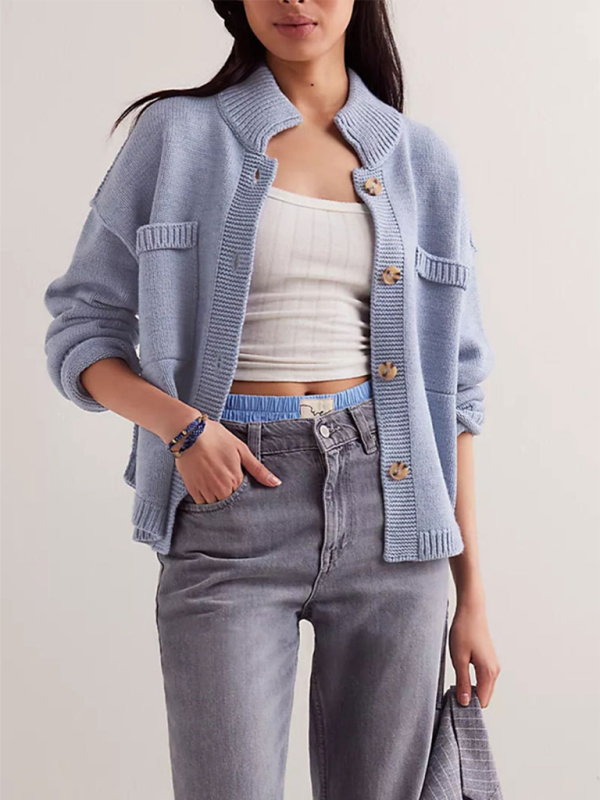 Knit Button Up Cardigan